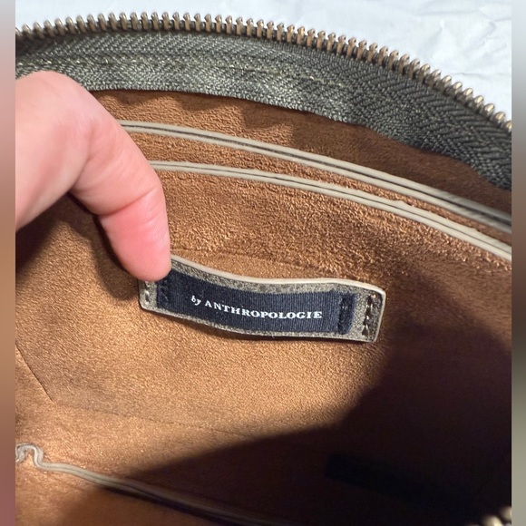 ANTHROPOLOGIE Valerie Braided Strap Distressed Crossbody Purse - Picture 7 of 12